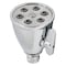 Thrifco Plumbing 6 Jet Adjustable Spray Brass Shower Head, Polished Chrome 4400135 - alternate 2